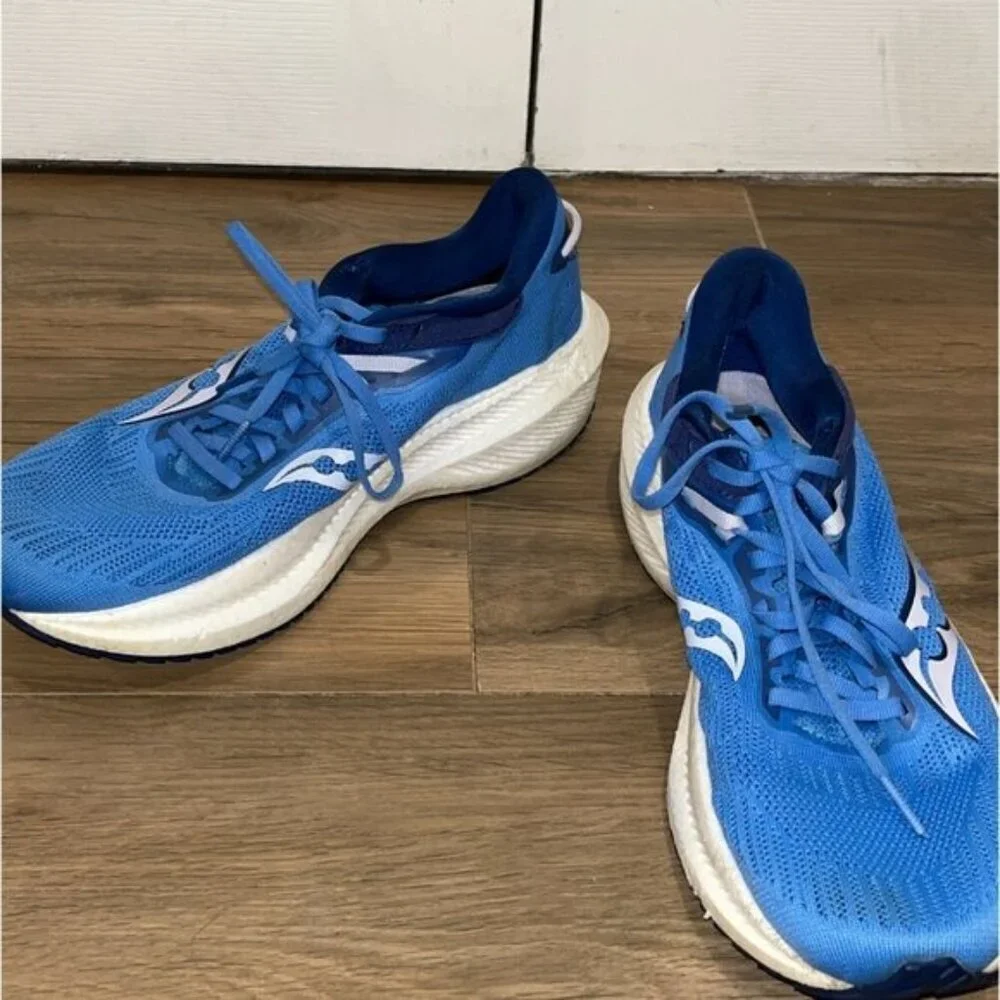 Saucony Bluelight Lace-Up Triumph 21 Athletic Sneaker Shoes Women’s Size 7.5